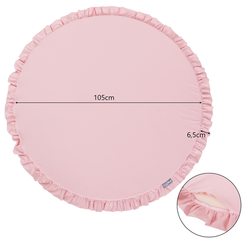 KiddyMoon Foam Play Mat for Children Montessori Soft Children's Floor Playground Toddlers and Babies Crawling Mat Soft Toy Carpet Kids Nursery and Playroom, Made in EU, pink, XL