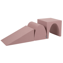 KiddyMoon foam playground wedge L/hill/tunnel PPZ-243, heather, Multi-Size