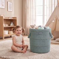 KiddyMoon KM-BIN Toys basket, Green