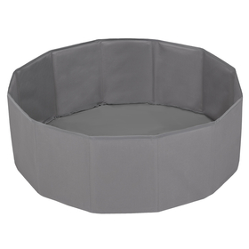 children colourfull foldable ballpit plastic balls, Grey, 100 balls