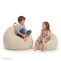 KiddyMoon KM-BAG-ES Furniture Armchairs, beige