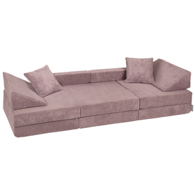 KiddyMoon Foam Sofa for Children Multifunctional Mattress Armchair Kids Foldable  Bed Folding Toddler Couch Chair for Playroom Bedroom Living Room, purple, Sofa with 2 Pillows