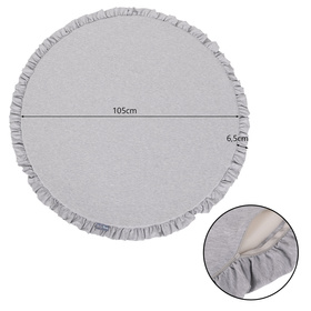KiddyMoon Foam Play Mat for Children Montessori Soft Children's Floor Playground Toddlers and Babies Crawling Mat Soft Toy Carpet Kids Nursery and Playroom, Made in EU, light grey, XL