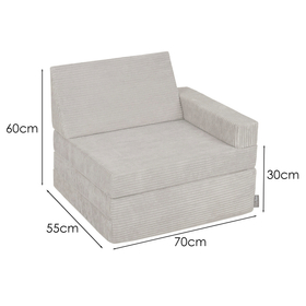 KiddyMoon Armchair Kids Foldable Children Multifunctional Foam Mattress Sofa Bed Folding Toddler Couch Chair for Playroom Bedroom Living Room, , 70x55x30 cm