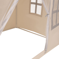 KiddyMoon Playhouse For Kids Foldable Durable Child's Play Tent Fabric Indoor And Outdoor Use Compact Design Easy Assembly And Storage Creative Space For Imagination And Fun, white-grey: dark turquoise/pastel beige/green/gray/salmon, 200 Balls