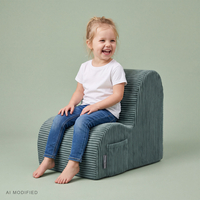 KiddyMoon KM-FT-CLOUD Furniture Armchairs, green