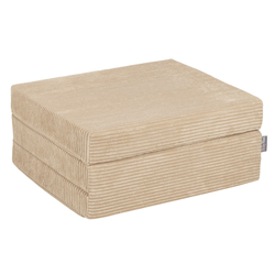 KiddyMoon Multifunctional Foam Mattress Foldable Bed Armchair Kids Children Sofa Folding Toddler Couch Chair for Playroom Bedroom Living Room, beige, 165x70x10 cm