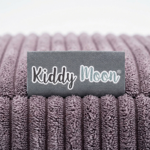 KiddyMoon Kids Indoor Trampoline 2 in 1, Removable Washable Zip Ribbed Cover, Mini Trampoline for Home, Purple, Trampoline + Pillows