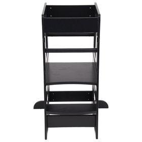 KiddyMoon Kitchen Helper for Toddlers and Kids, adjustable Height Level, ST-003, black