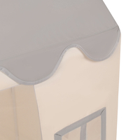 KiddyMoon Playhouse For Kids Foldable Durable Child's Play Tent Fabric Indoor And Outdoor Use Compact Design Easy Assembly And Storage Creative Space For Imagination And Fun, white-grey: pastel beige/green-grey/pastel yellow/white, 400 Balls
