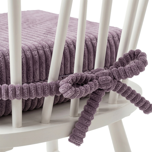 KiddyMoon Kids Booster Seat Cushion For Chair, 10 Cm Foam Padded Seat With Removable Washable Cover And Ties, purple, 33x33x10