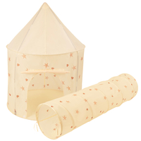 Play Tent With Tunnel Adventure Encourages Movement And Creativity, light beige, tunnel + play tent