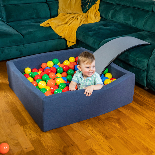 KiddyMoon Soft Plastic Play Balls ∅ 7cm/2.75in Multi-colour Made in EU, yellow/green/blue/red/orange