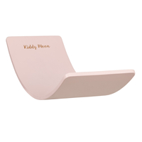 KiddyMoon Wooden Balance Board for Children Wooden Swing Board Montessori Toy for Kids Balancing Board for Babies 80x30cm, pink, board
