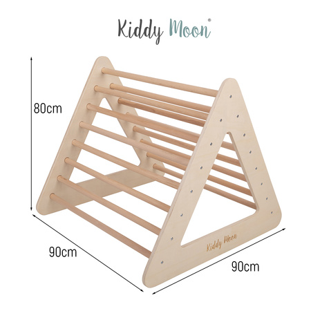 KiddyMoon wooden pikler triangle for children CS-002, , 90,7x80x90 cm