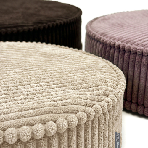 KiddyMoon 3-Piece Foam Elements for Kids Children's Room Accessory, beige-brown-purple, Lx3