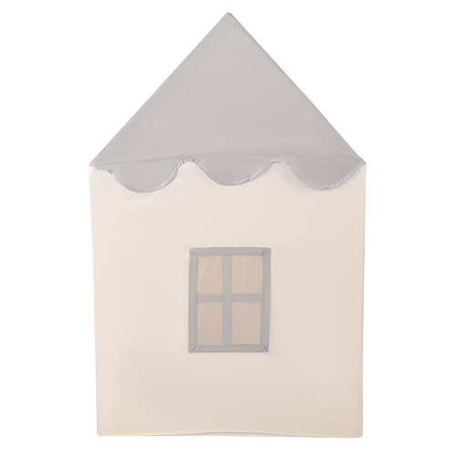 KiddyMoon Playhouse For Kids Foldable Durable Child's Play Tent Fabric Indoor And Outdoor Use Compact Design Easy Assembly And Storage Creative Space For Imagination And Fun, white-grey: dark turquoise/pastel beige/green/gray/salmon, 200 Balls
