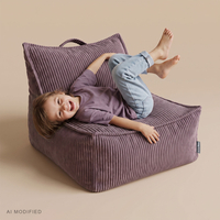 KiddyMoon KM-FTP-NEST Furniture Armchairs, Purple