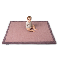 KiddyMoon Baby Play Mat for Kids, Soft and Non-Slip, Pink