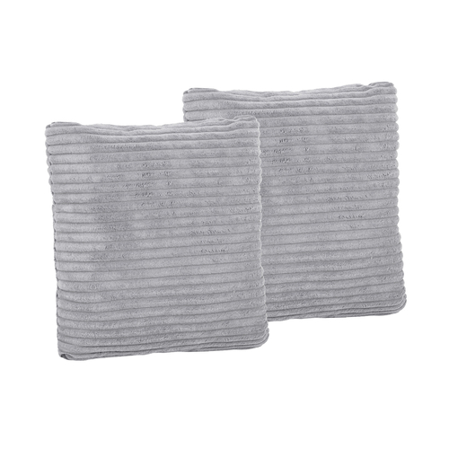 KiddyMoon Children Pillow Decorative Cushion 30x30 cm Comfort Set Of 2, Dark Grey, 2 Pillows