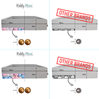 KiddyMoon Soft Ball Pit Square  ∅ 7Cm / 2.75In For Kids, Foam Ball Pool Baby Playballs Children, Made In The EU, dark grey:pearl-powder pink-silver, 120x30cm/600 balls