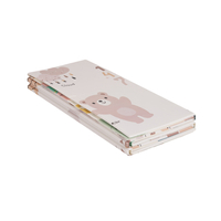 KiddyMoon Baby Play Mat Double-Sided Foam Mat For Kids Crawling Mat For Children Encourages Imagination Colourful Patterns Play Area Foldable Ideal for Indoors and Outdoors, Brown-Elephant, 180x200x1cm