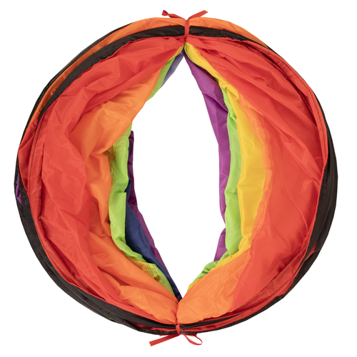 Play Tunnel For Kids Toddlers Pop Up Crawl Tunnel Foldable Crawling Play Tent for Children Perfect For Indoor And Outdoor Easy To Assemble, multicolor:transparent/yellow/powderpink/orange/red, 200 Balls