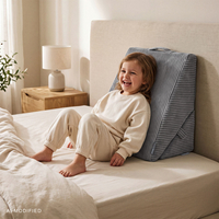 KiddyMoon Modular Children's Polyester Wedge Cushion, dark grey, M