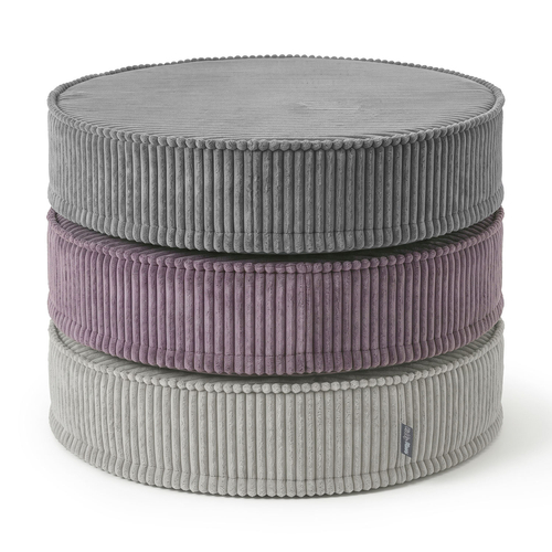KiddyMoon 3-Piece Foam Elements for Kids Children's Room Accessory, dark grey-purple-light grey, Mx3