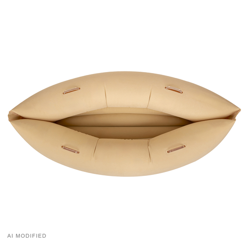 KiddyMoon Inflatable Sensory Peapod Chair For Kids With Handles And Pump, Beige, L