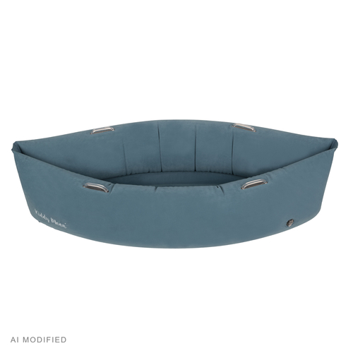 KiddyMoon Inflatable Sensory Peapod Chair For Kids With Handles And Pump, Blue, L