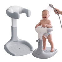 KiddyMoon Baby Shower Stand Support Adjustable Height Stable Base, Grey, UNI
