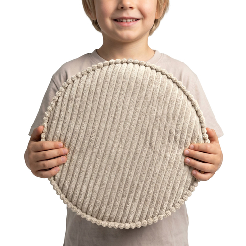 KiddyMoon 3-Piece Foam Elements for Kids Children's Room Accessory, light grey-beige-brown, Sx3