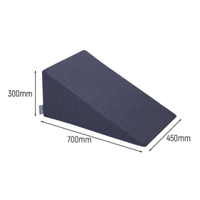 KiddyMoon Foam Playground for Kids Obstacle Course for Children Montessori Toy for Babies Soft Construction Blocks Element, Wedge, Certified Made in The EU, darkblue:-, Multi-Size