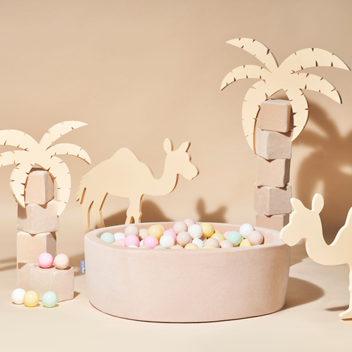 Ball pit cover, Sand Beige, 90x30