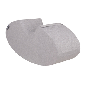 KiddyMoon Foam Soft Seesaw Rocker Ride-On Hopper Bean Bouncy Jumping Playing for Children, Montessori Toy For Kids Made of Foam, Made in The EU, lightgrey, 78x25x35cm