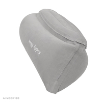 KiddyMoon Inflatable Sensory Peapod Chair For Kids With Handles And Pump, Grey, L