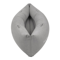 KiddyMoon Inflatable Sensory Peapod Chair For Kids With Handles And Pump, Grey, L