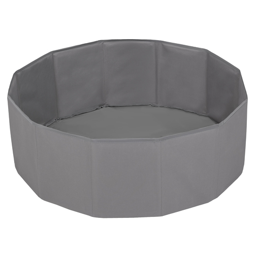 children colourfull foldable ballpit plastic balls, Grey, 100 balls