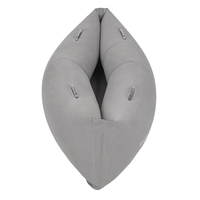 KiddyMoon Inflatable Sensory Peapod Chair For Kids With Handles And Pump, Grey, M