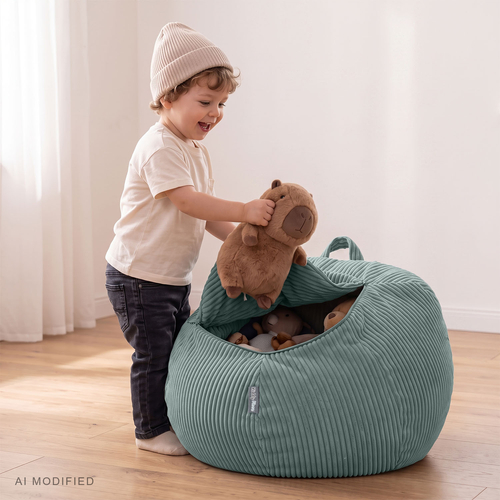 KiddyMoon KM-BAG-ES Furniture Armchairs, green