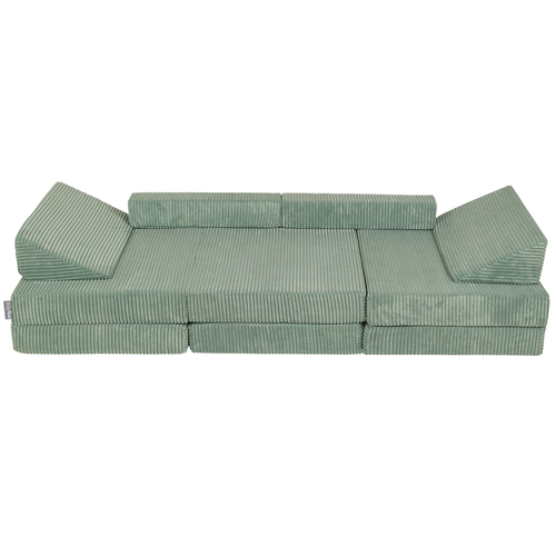 KiddyMoon Foam Sofa for Children Multifunctional Mattress Armchair Kids Foldable  Bed Folding Toddler Couch Chair for Playroom Bedroom Living Room, green, Sofa