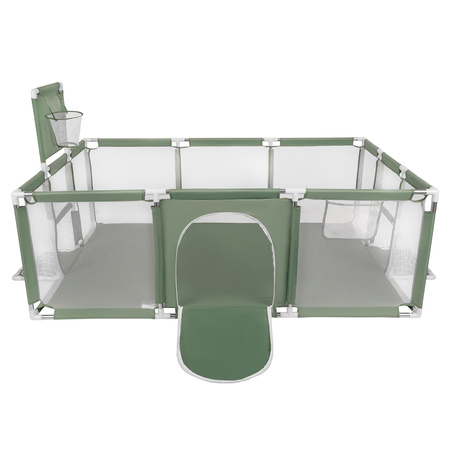 Baby Playpen Big Size Playground with Plastic Balls for Kids, green:yellow/green/blue/red/orange, 900 balls