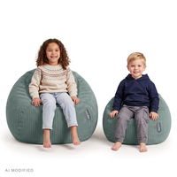 KiddyMoon KM-BAG-ES Furniture Armchairs, green