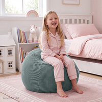 KiddyMoon KM-BAG-ES Furniture Armchairs, green
