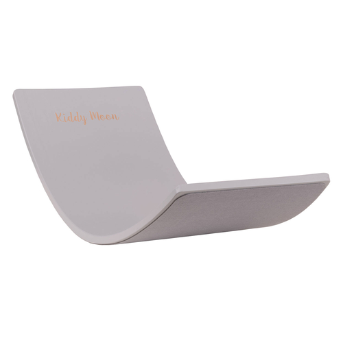 KiddyMoon Wooden Balance Board for Children Wooden Swing Board Montessori Toy for Kids Balancing Board for Babies 80x30cm, grey, 83x29,5x1,7/Felt