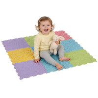 KiddyMoon Sensory Puzzle Mat for Kids Orthopedic Game Tiles, Multi, 9 Pieces