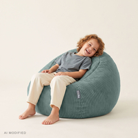 KiddyMoon KM-BAG-ES Furniture Armchairs, green
