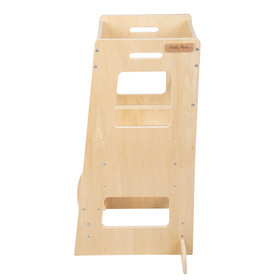 KiddyMoon Kitchen Helper for Toddlers and Kids, adjustable Height Level, ST-003, natural