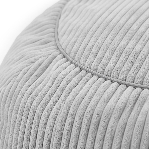 KiddyMoon Bean Bag for Children 2-in-1 Storage for Toys 80x80x50cm, jasnoszary